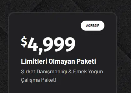 Limitleri olmayan Paket