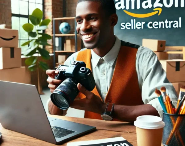 amazon seller center ve amazon seo ile ilgilenen bir ajans çalışanı